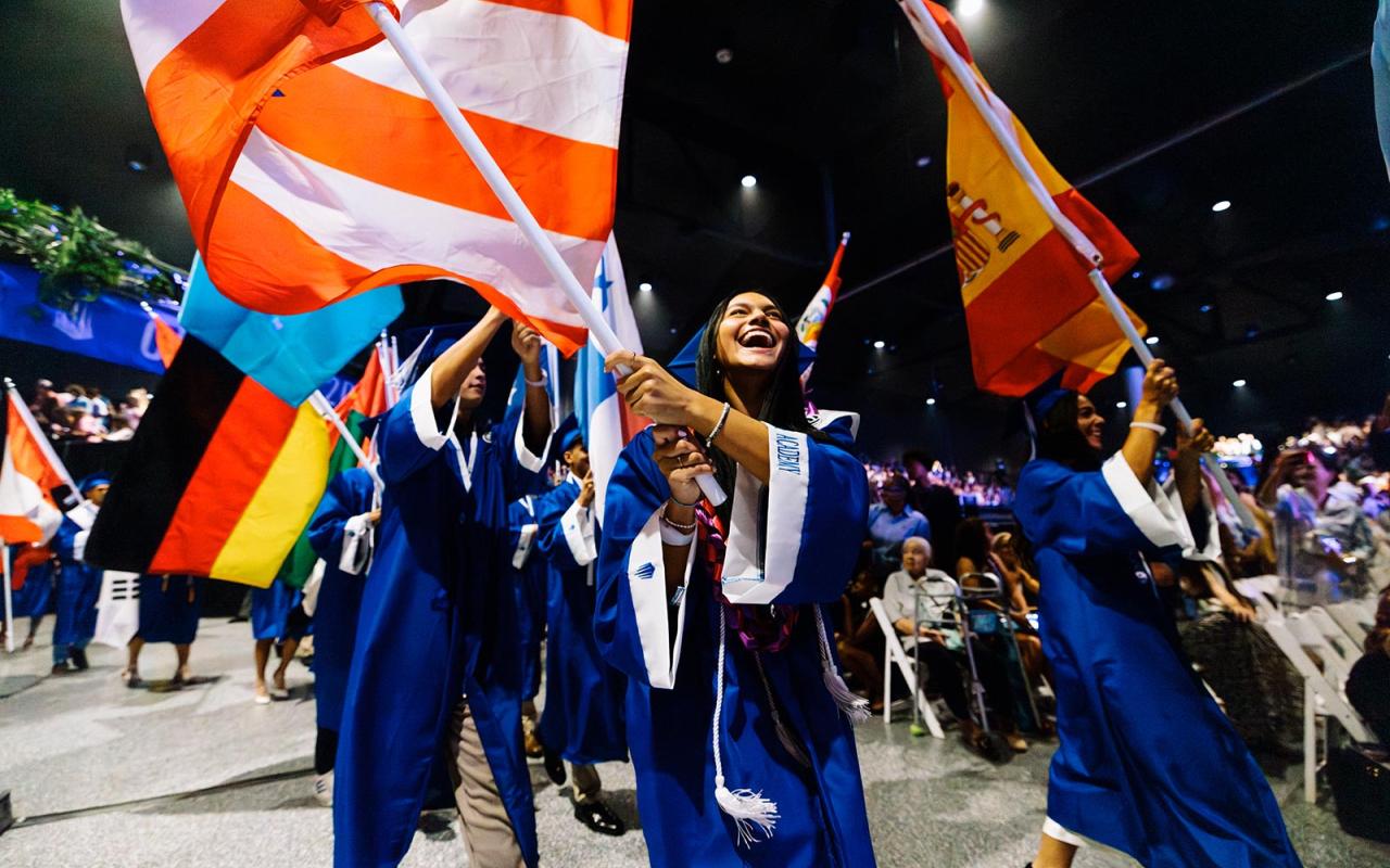 Students at Graduation